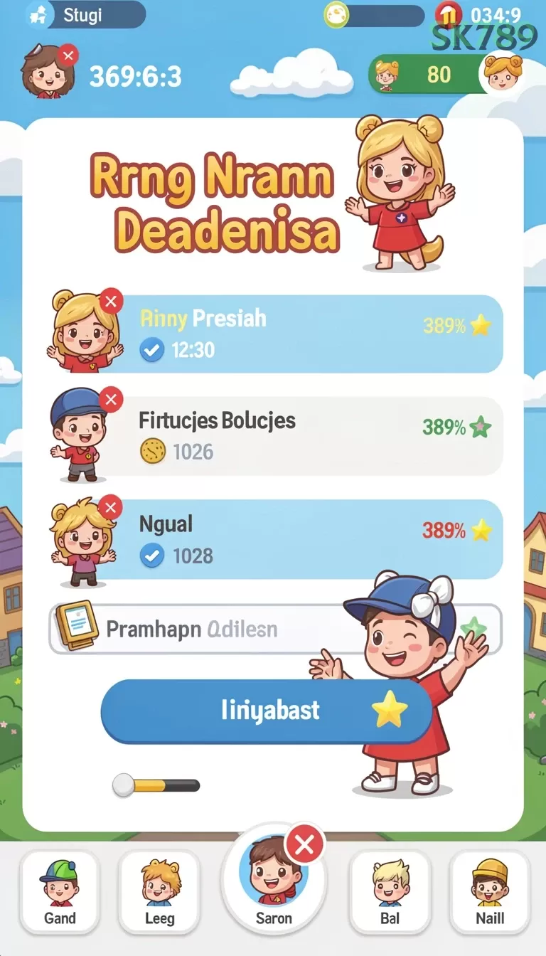 Cuplikan layar AVATAR808 — halaman utama